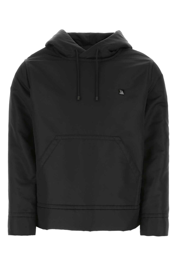 Valentino Garavani Exterior: 100% Nylon sweatshirt in black