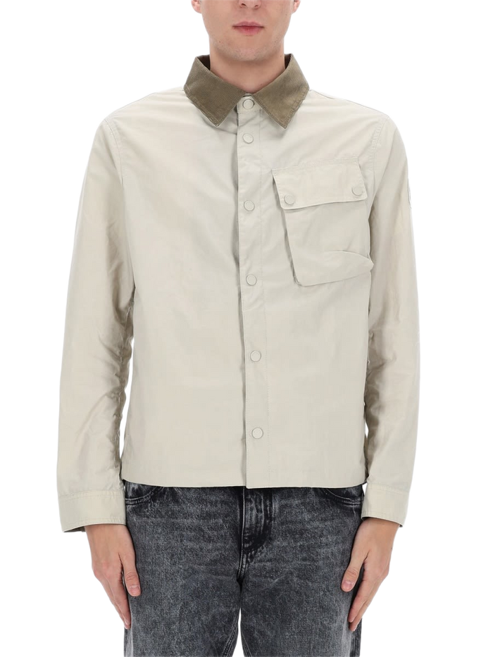 Ground Jacket Ivory Waxed Cotton Sports