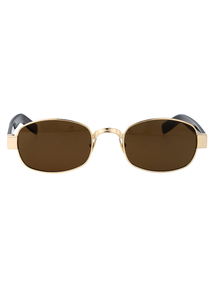 Sl 706 001 Gold-black-brown Metal Sunglasses