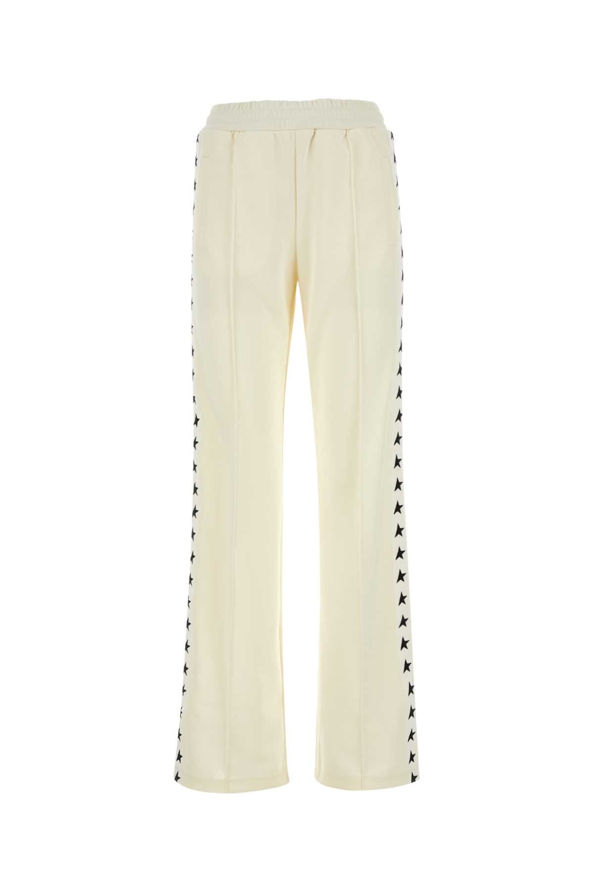 Ivory Polyester Dorotea Joggers Papyrusblack Pantaloni