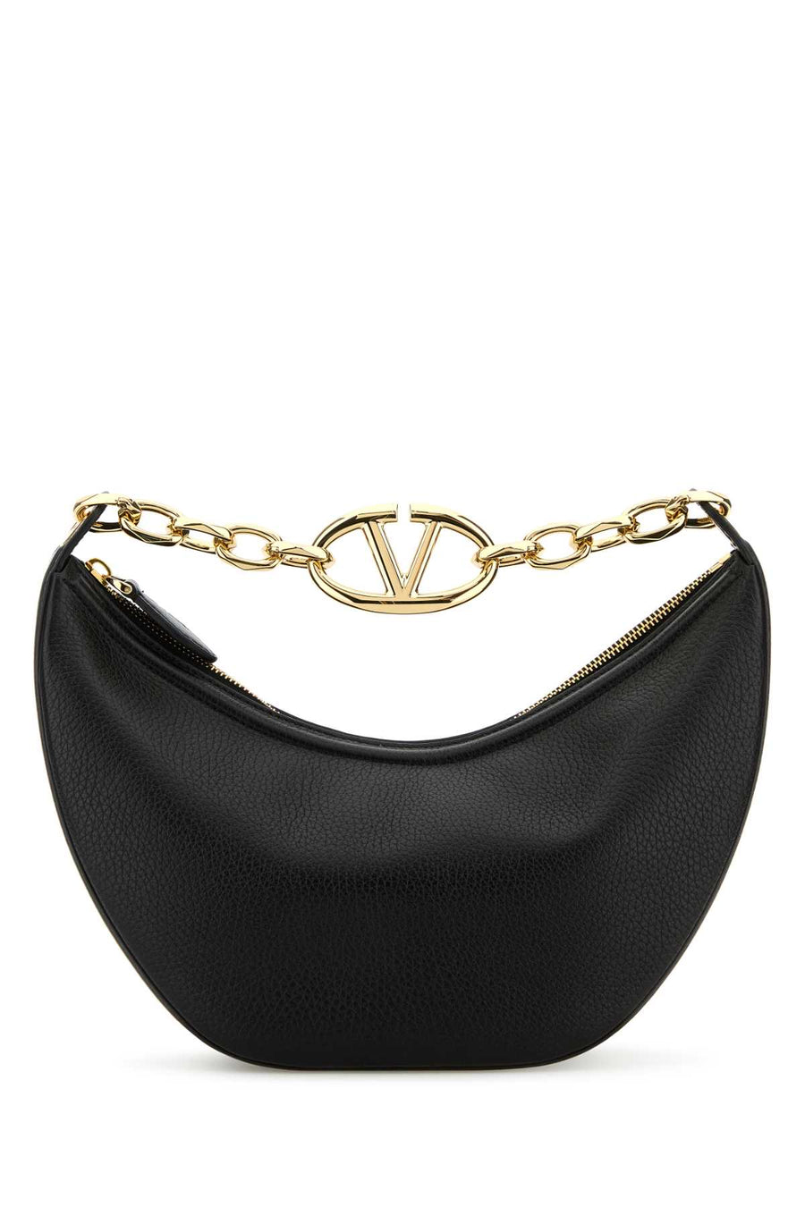 Valentino Garavani Exterior: 100% Leather shoulder bag in black