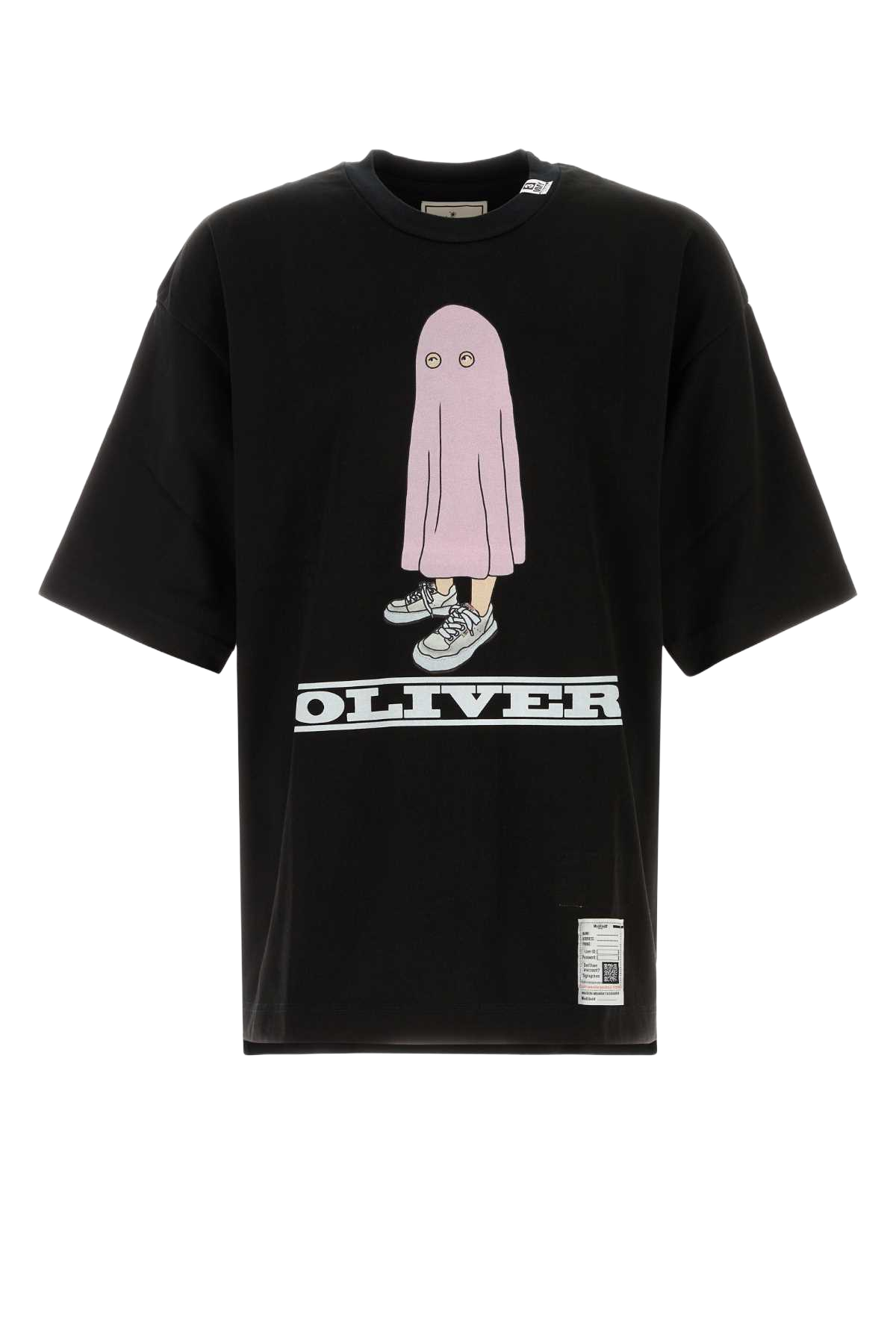 Black Cotton Oversize T-Shirt Exterior
