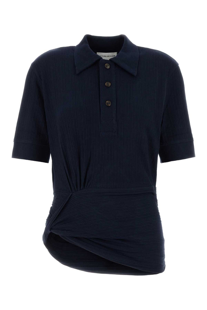 Navy Exterior: Cotton Elastane Polo