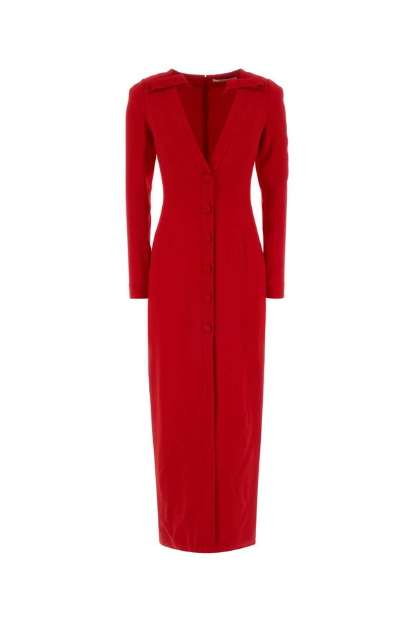 Alessandra Rich Evening Exterior: 64% Viscose dress in red