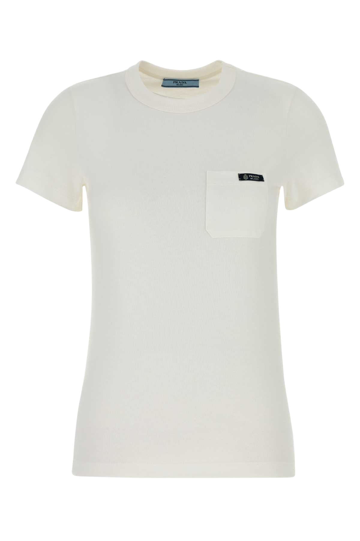 White Cotton T-Shirt Bianco Exterior