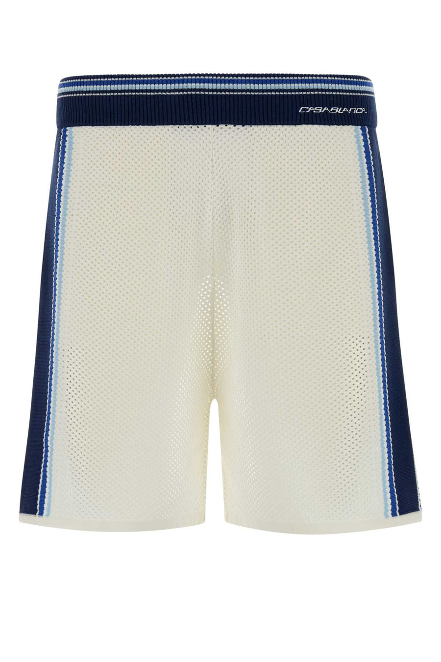 Casablanca Whiteblue Exterior: 47% Cotton 31% Wool 21% Nylon 1% Elastane bermuda shorts in white