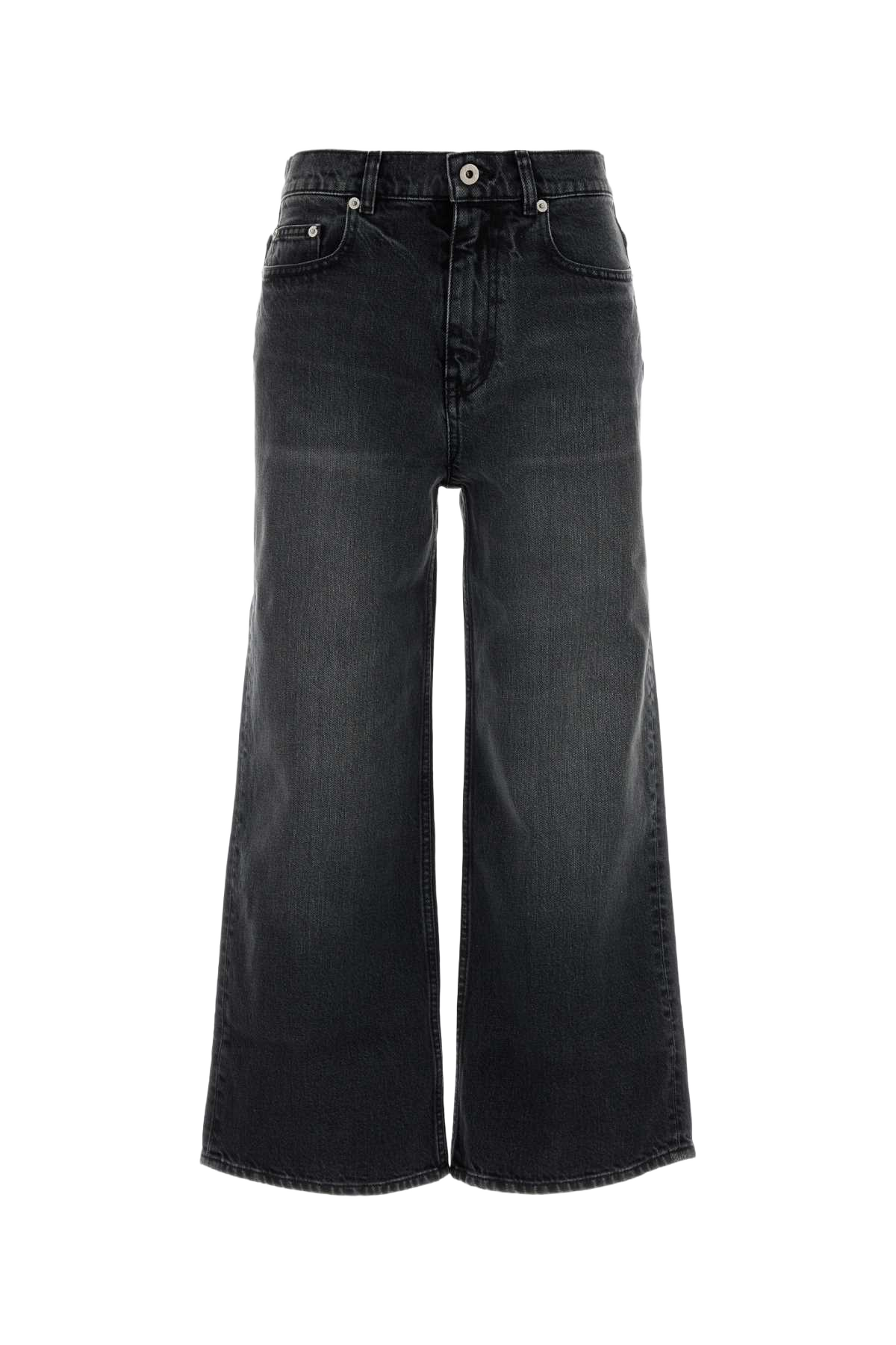 Black Stretch Denim Jeans Mediumstoneblackdenim Exterior: Cotton Elastane