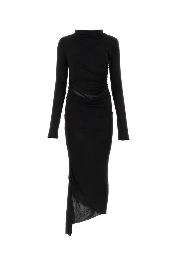 Andrea Adamo 100% Viscose dress in black