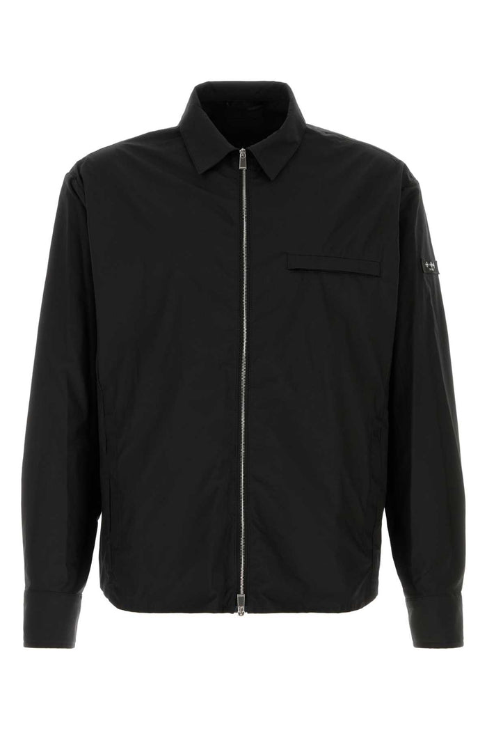 Mckz0303073588 001 Black Exterior: Cotton Silk Camicie