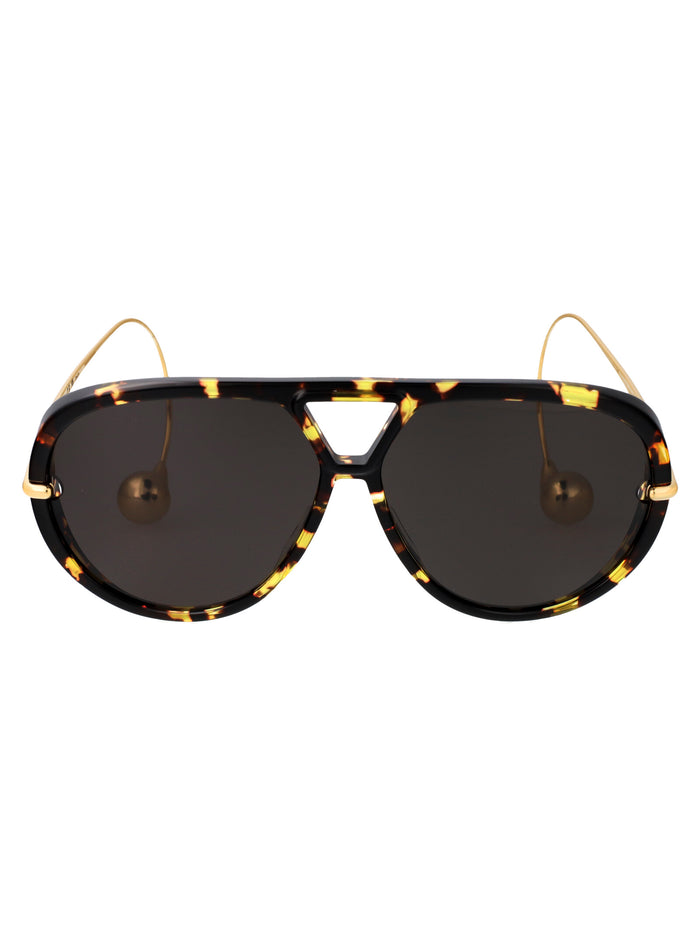 Bv1273s Havana-gold-grey Metal Sunglasses