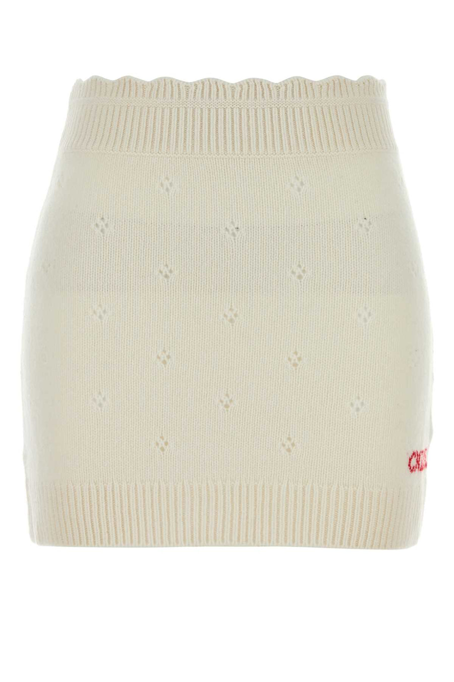 Chloé 69% Wool mini skirt in white