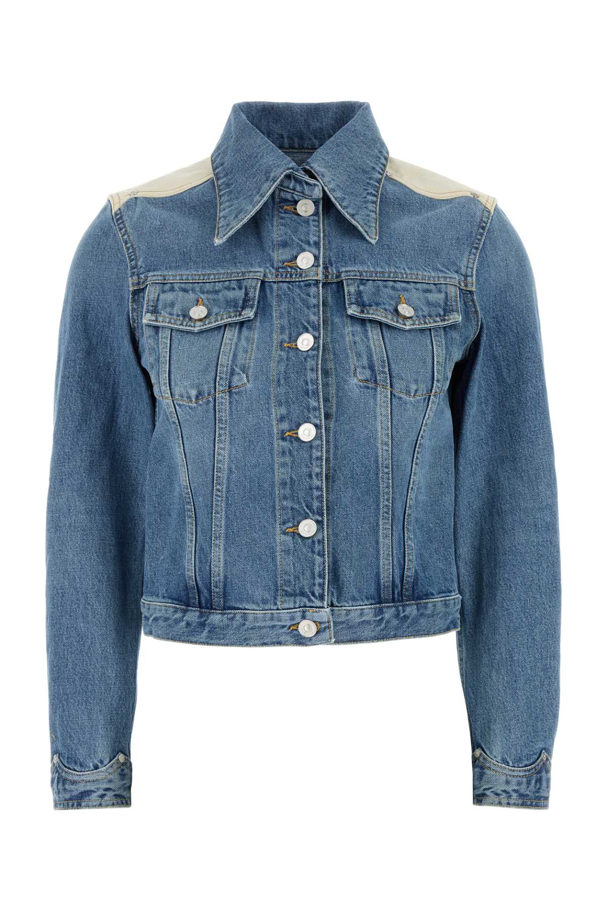 Denim Jacket Denimblue Exterior: Cotton Giubbini