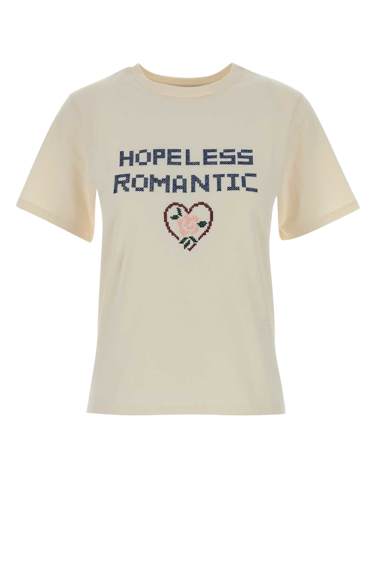 Cream Cotton West T-Shirt Ecru Exterior