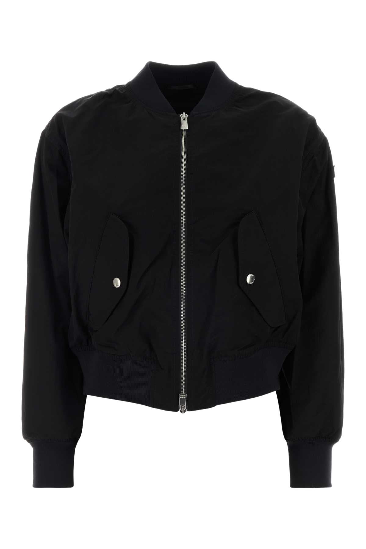 Black Nylon Ottamota Bomber Jacket Exterior: Giubbini