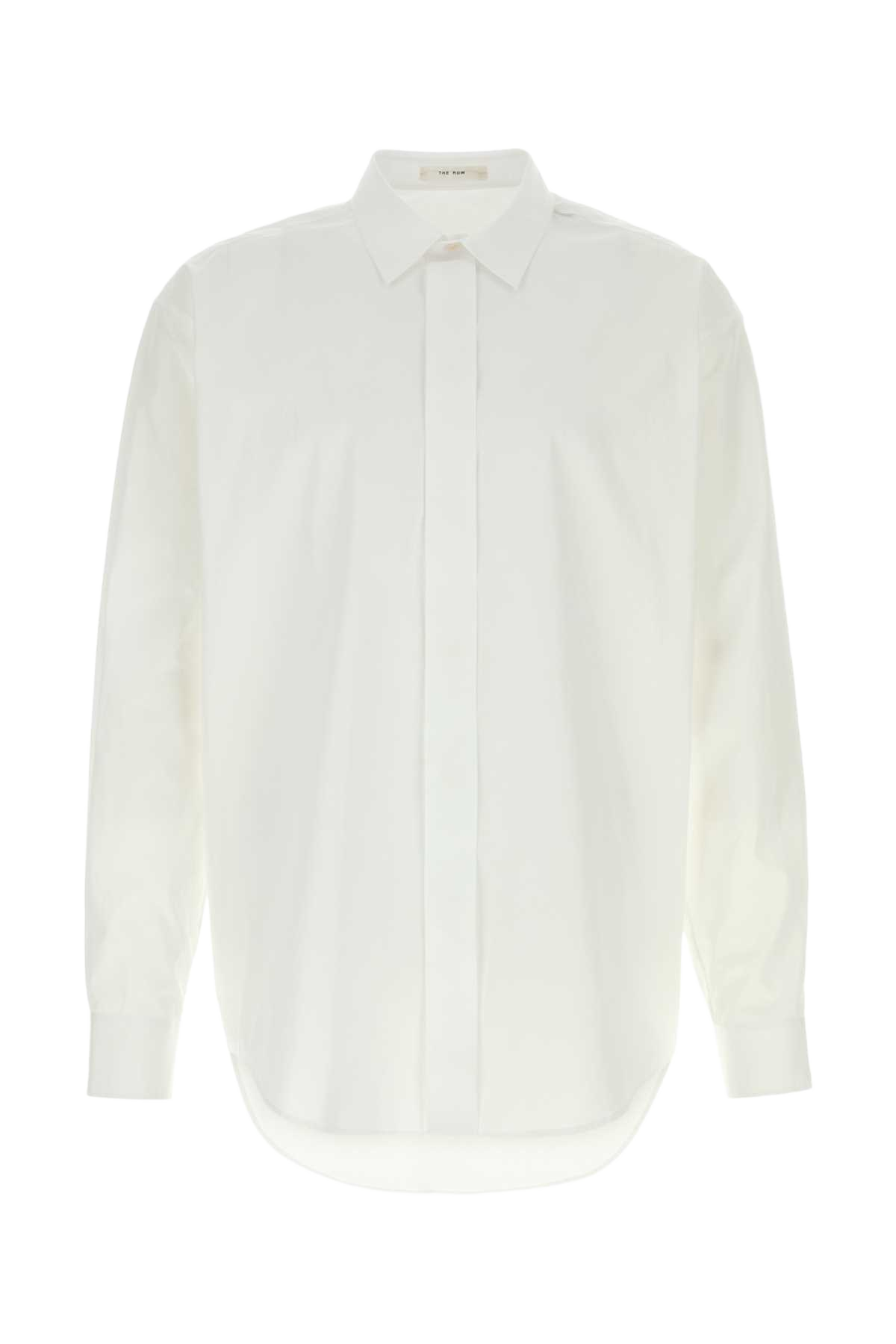 White Poplin Nilo Shirt Exterior: Cotton Camicie