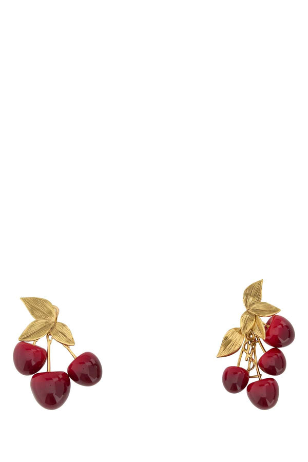 Saint Laurent Cerises Resin earrings in red