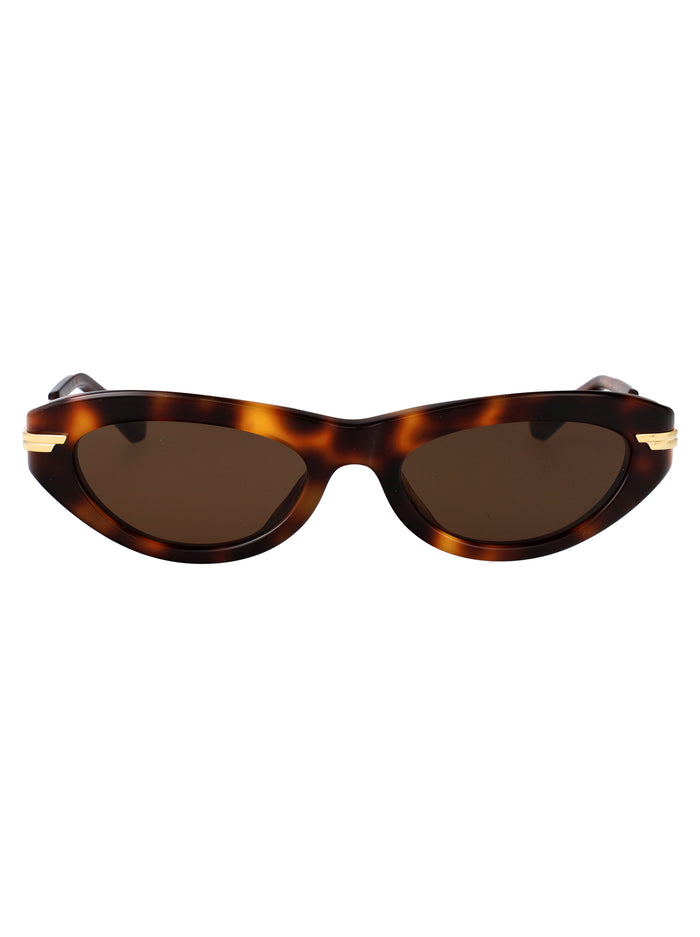 Havana-gold-brown Acetate Sunglasses