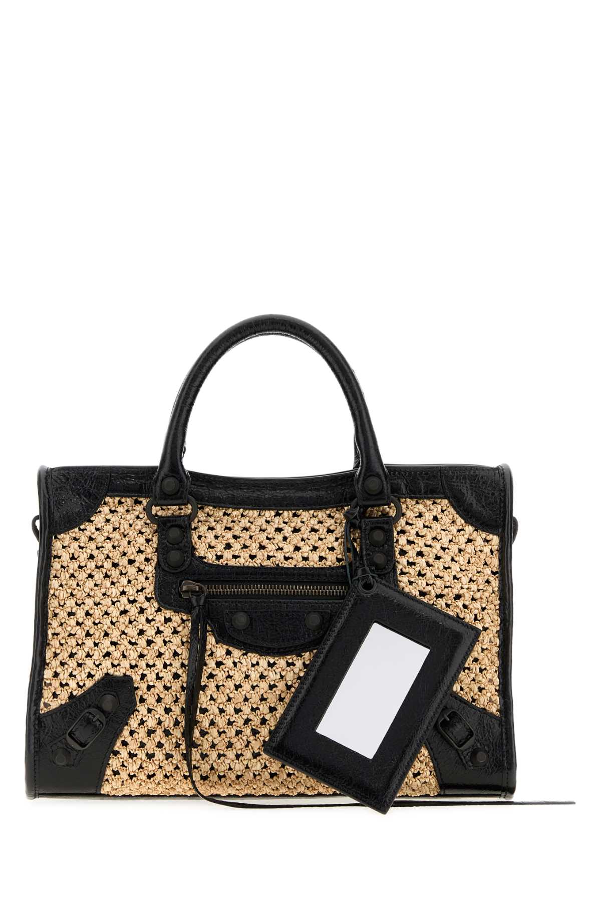 Naturalblack Exterior: Raffia Leather Borse A Mano