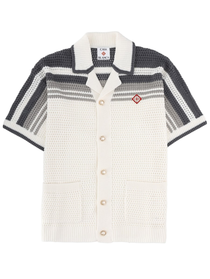 Knit Shirt White Cotton