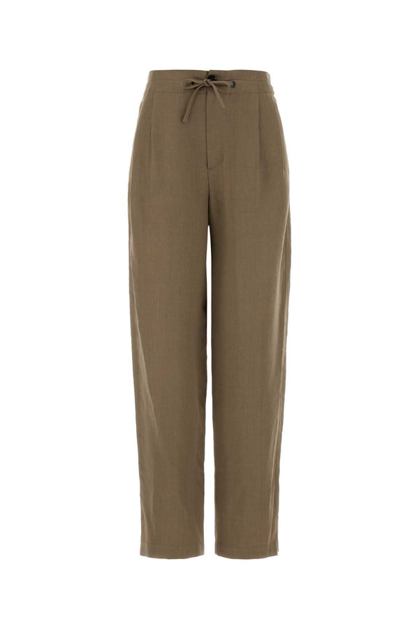 Brunello Cucinelli 72% Viscose 28% Linen trousers in beige
