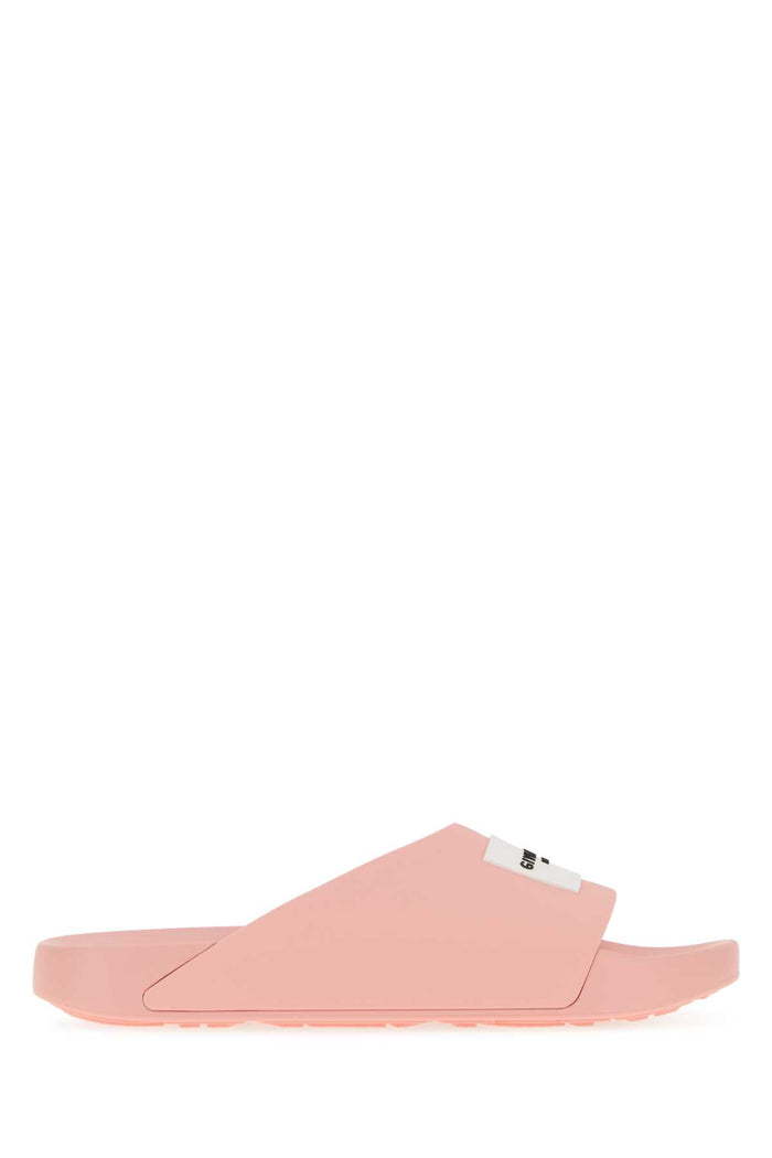 Pink Rubber Label Slippers Blushpink