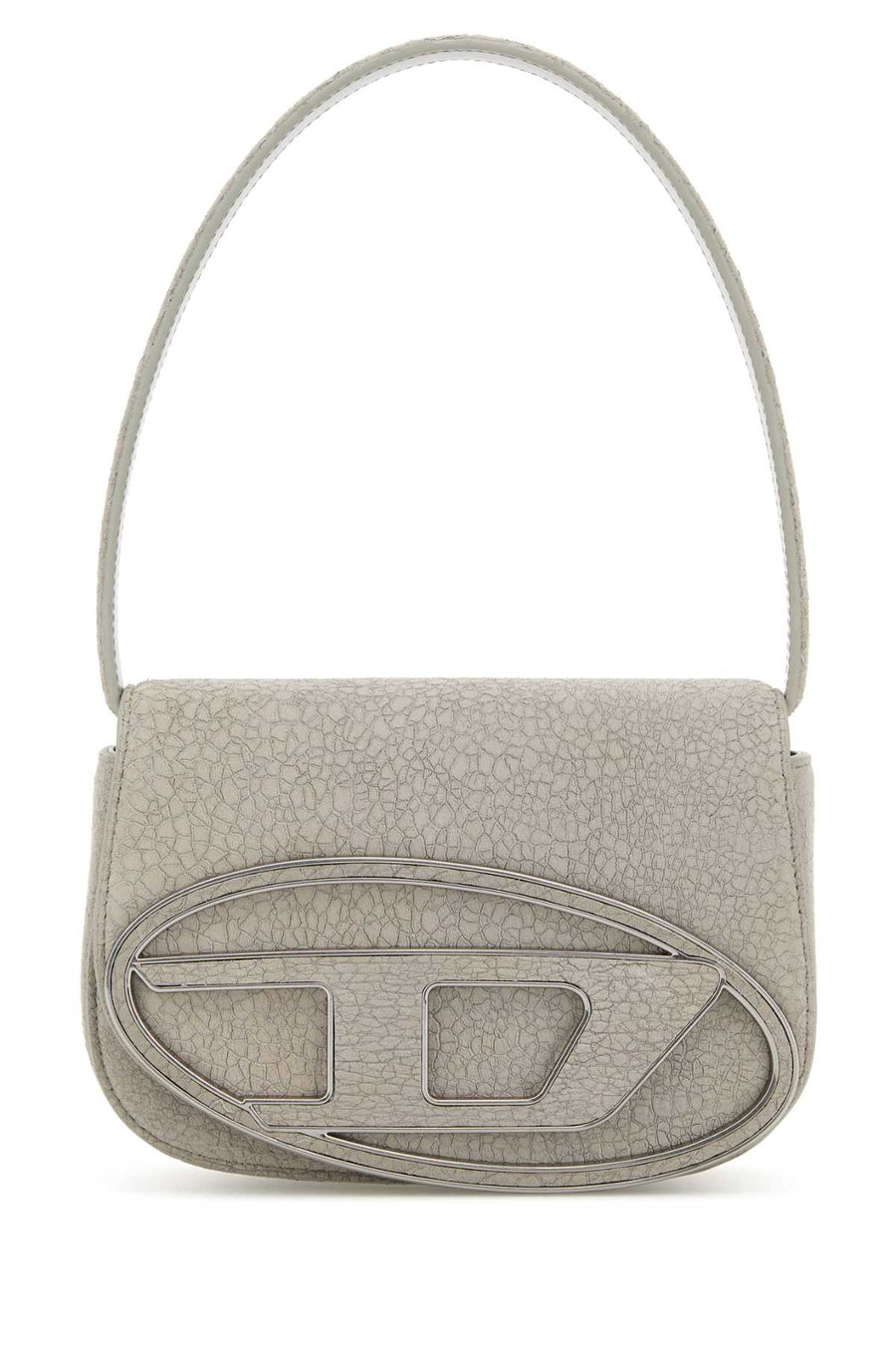Diesel Exterior: 90% Ovine leather shoulder bag in gray
