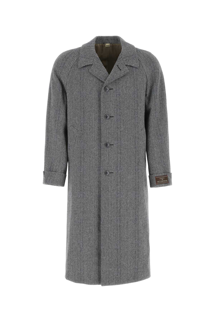 Embroidered Wool Blend Coat 1960 Cappotti