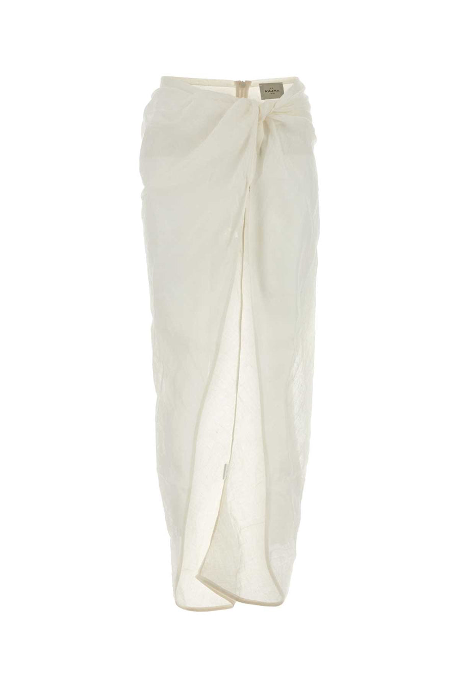 Le Kasha Skirt 100% Linen skirt in white
