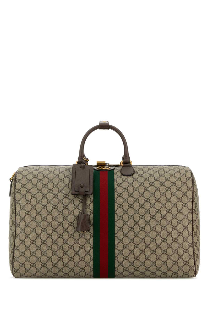 Printed Canvas Large Gucci Savoy Travel Bag Oldbebnacerovrv Borse Da Viaggio