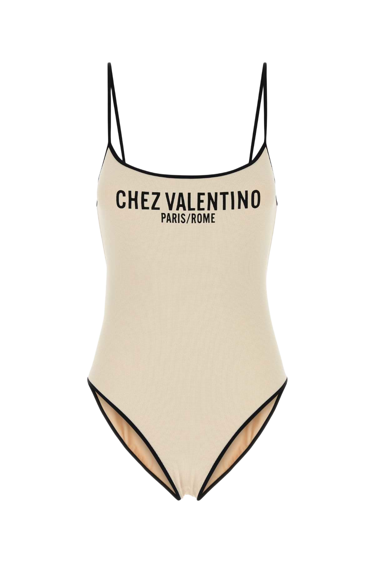 Cream Lycra Piquet Swimsuit Betullanero Costumi Da Bagno