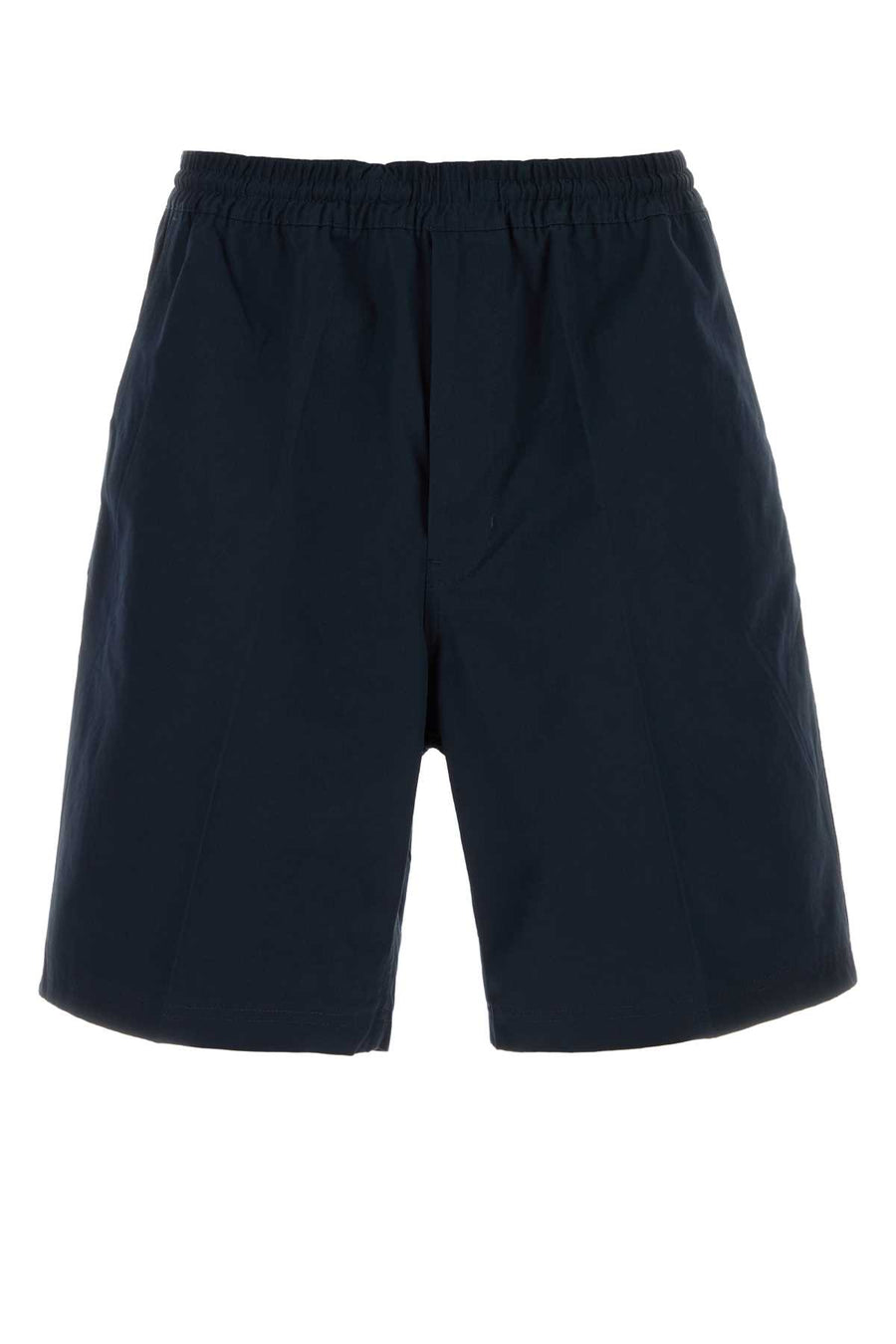 Prada 100% Cotton bermuda shorts in navy