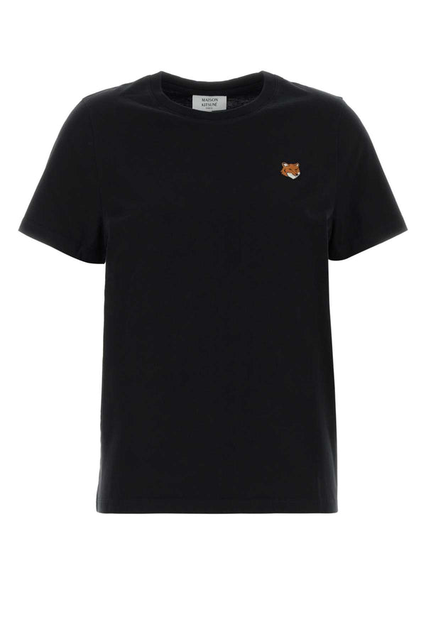 Maison Kitsune Head 100% Cotton t-shirt in black