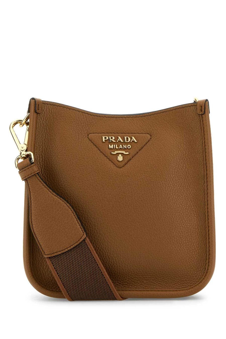 Prada 100% Vitello crossbody bag in caramel