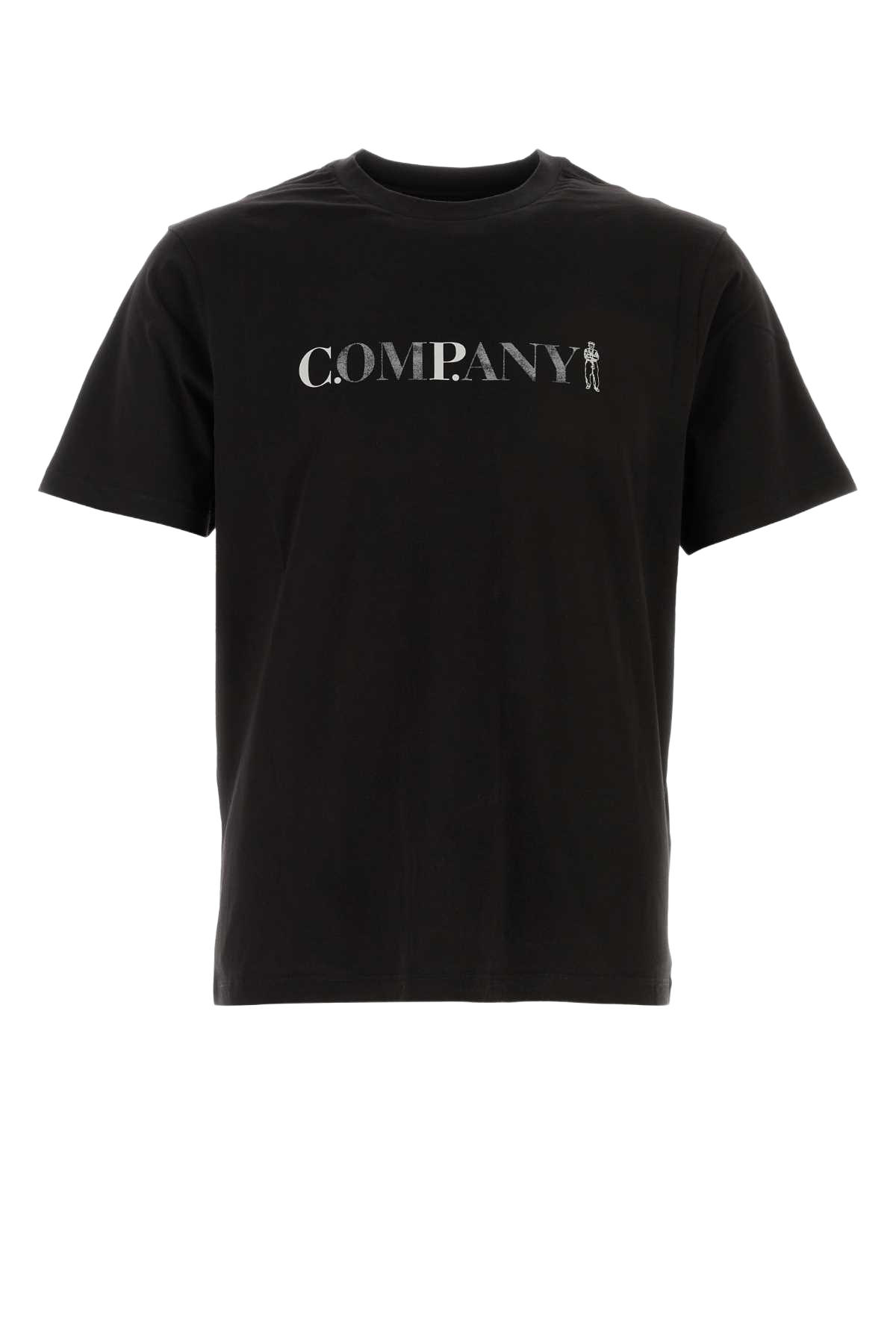 Black Cotton T-Shirt Exterior: Maglieria