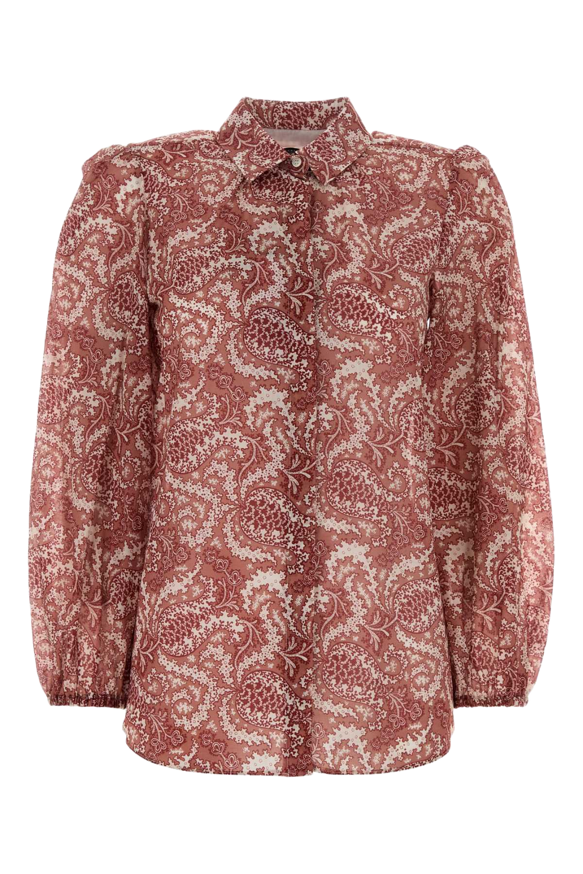 Printed Cotton Periodi Shirt Ciliegia Multi Exterior: Camicie