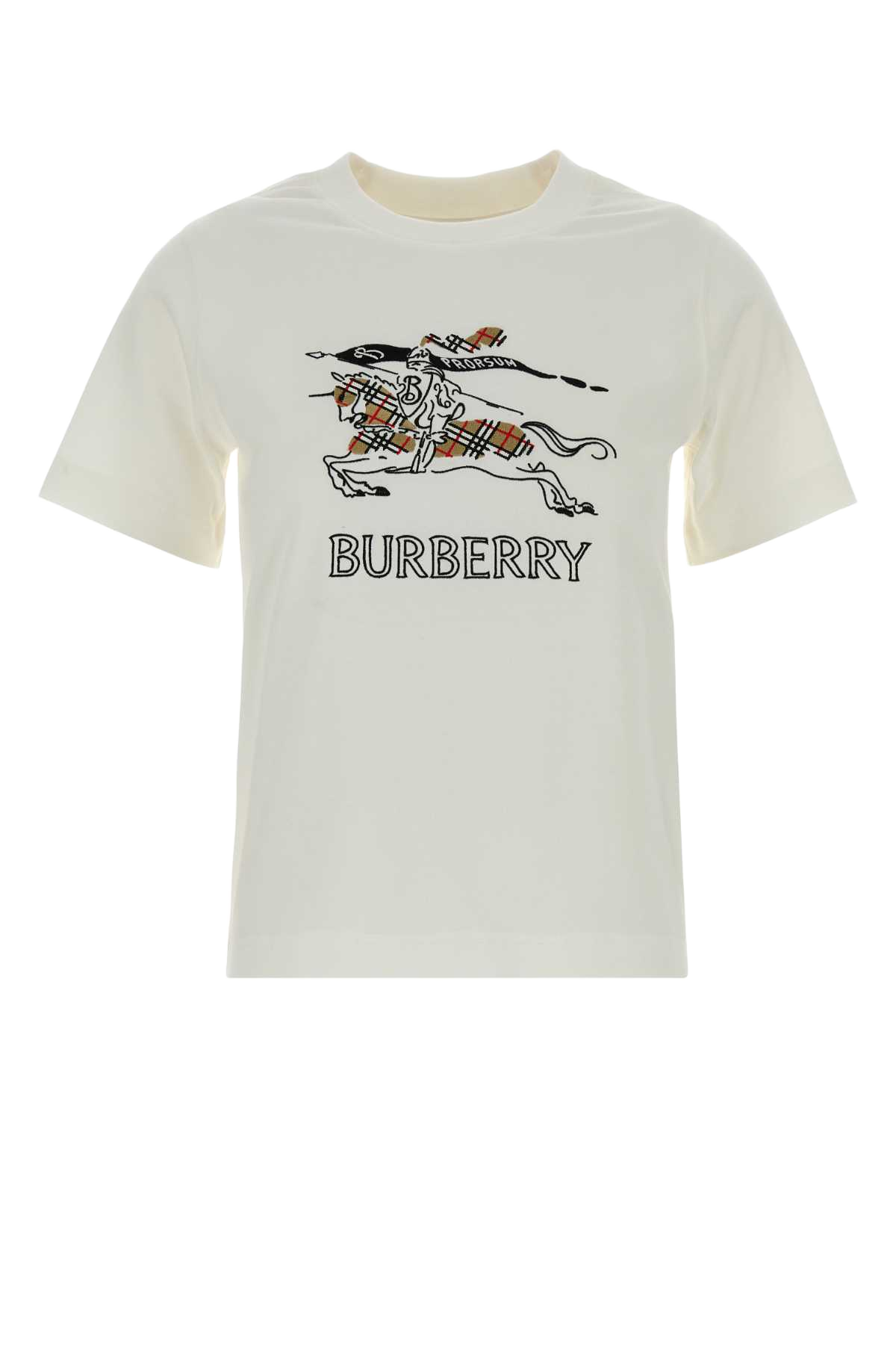 White Cotton T-Shirt Chalk