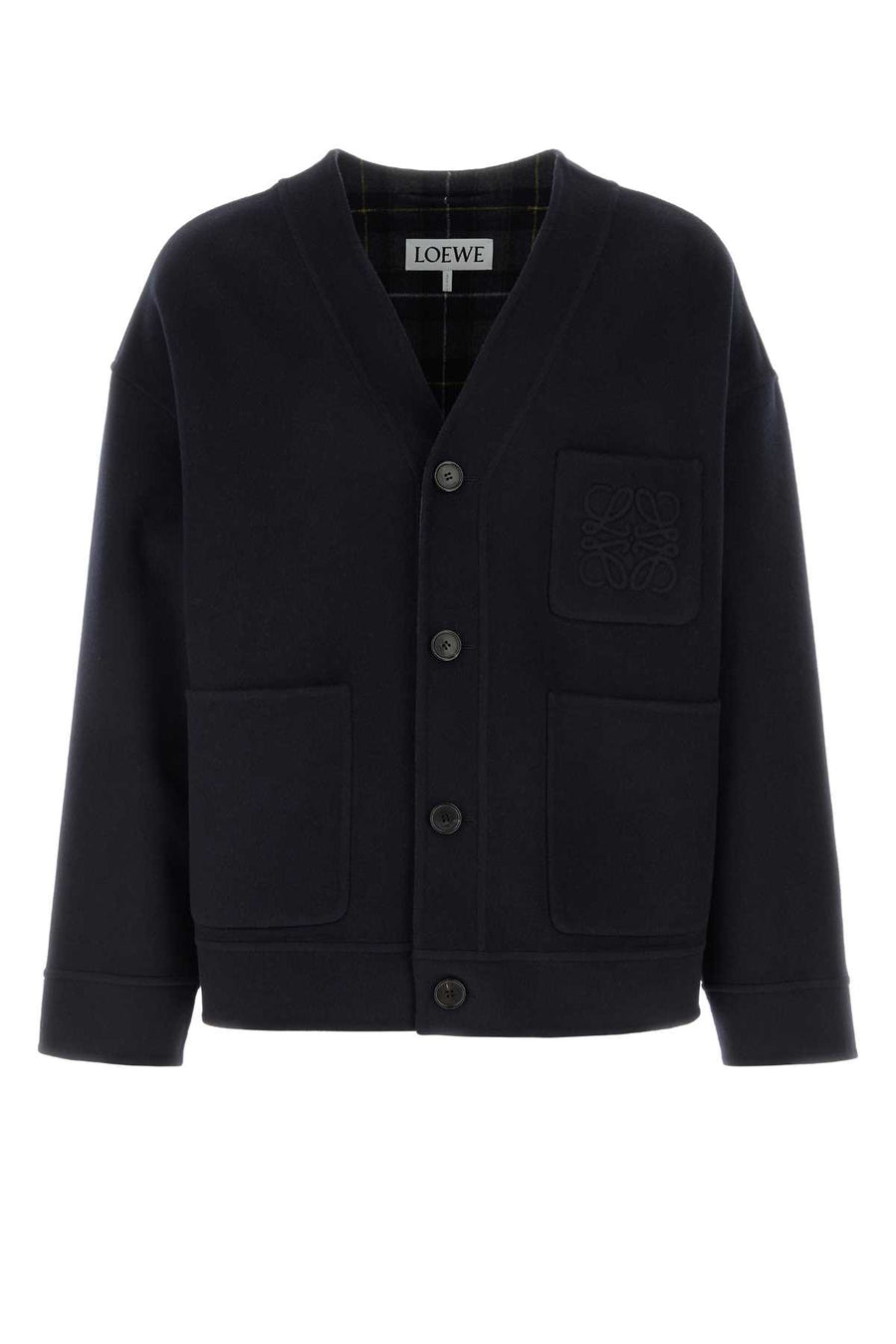 Loewe 85% Wool cardigan in navy