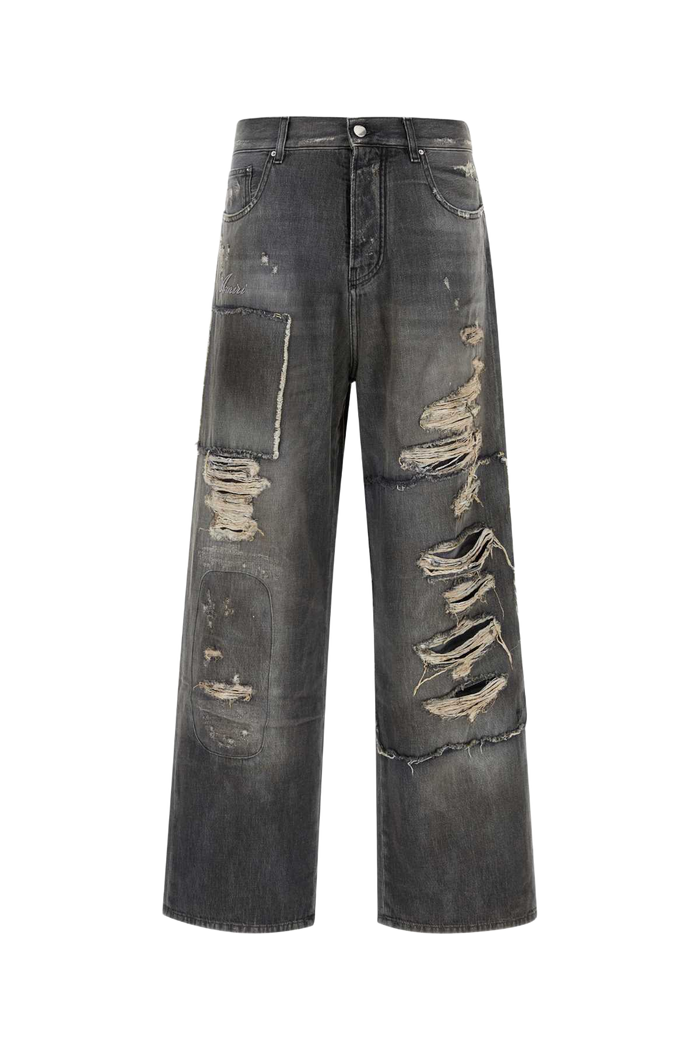 Charcoal Denim Jeans Craftedblack Exterior: Cotton