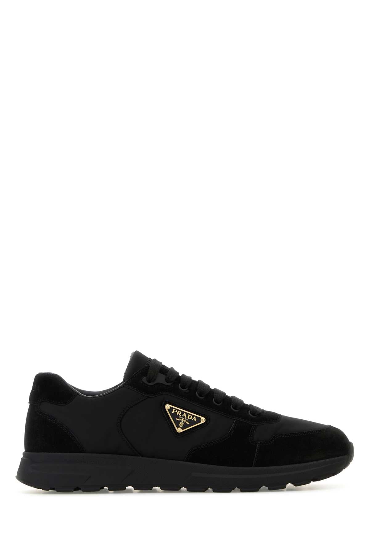 Nero Poliammidericiclata-vitello Sneaker