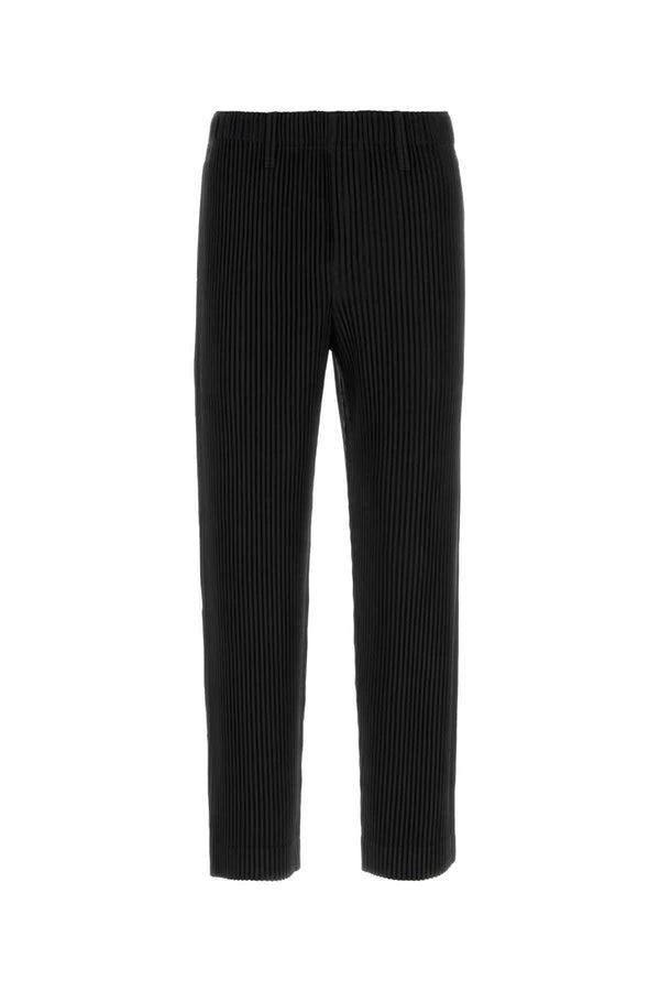 Homme Plisse' Issey Miyake 100% Polyester trousers in black