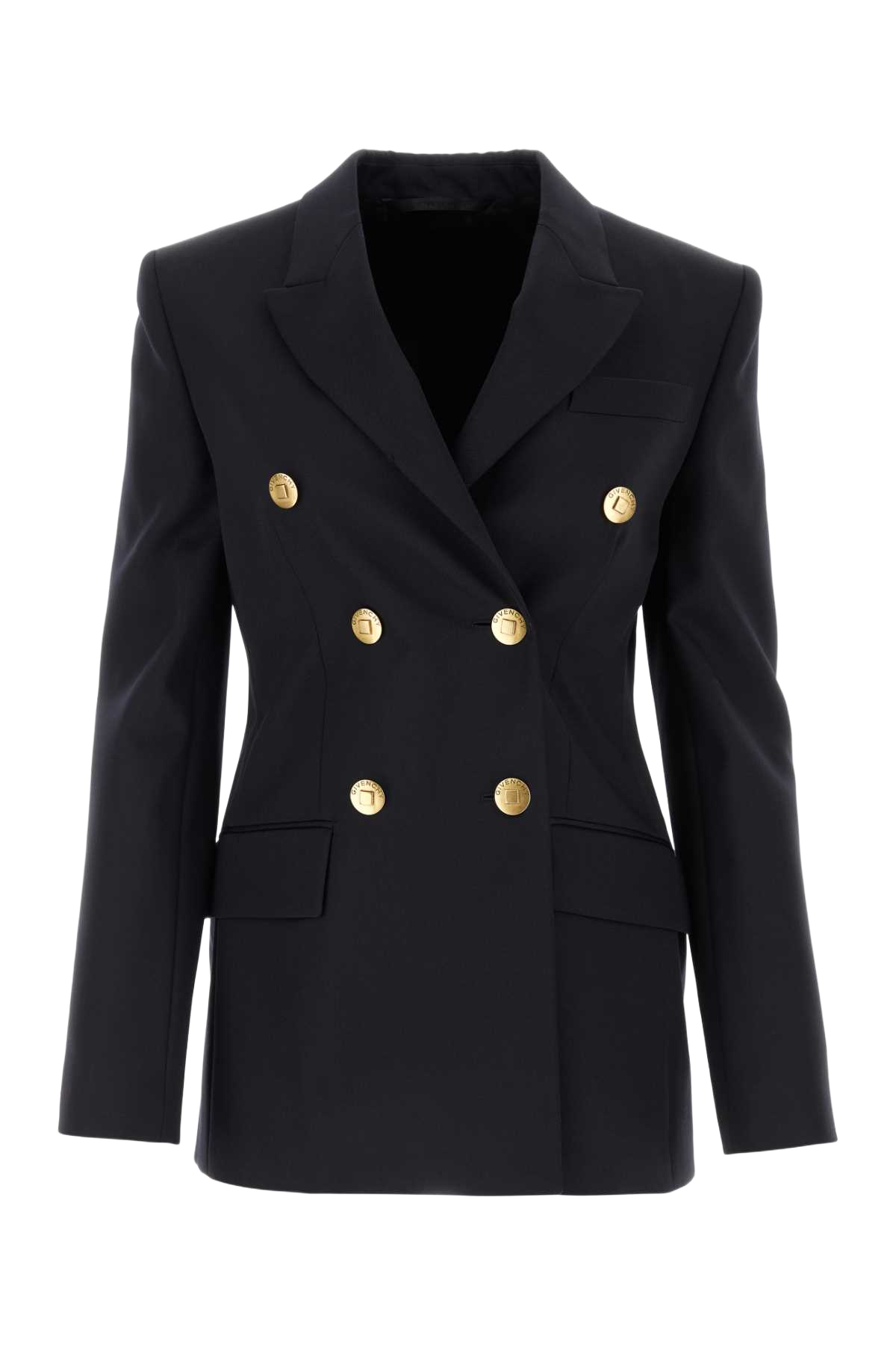 Midnight Blue Wool Blend Blazer Navy Giacche E Gilet