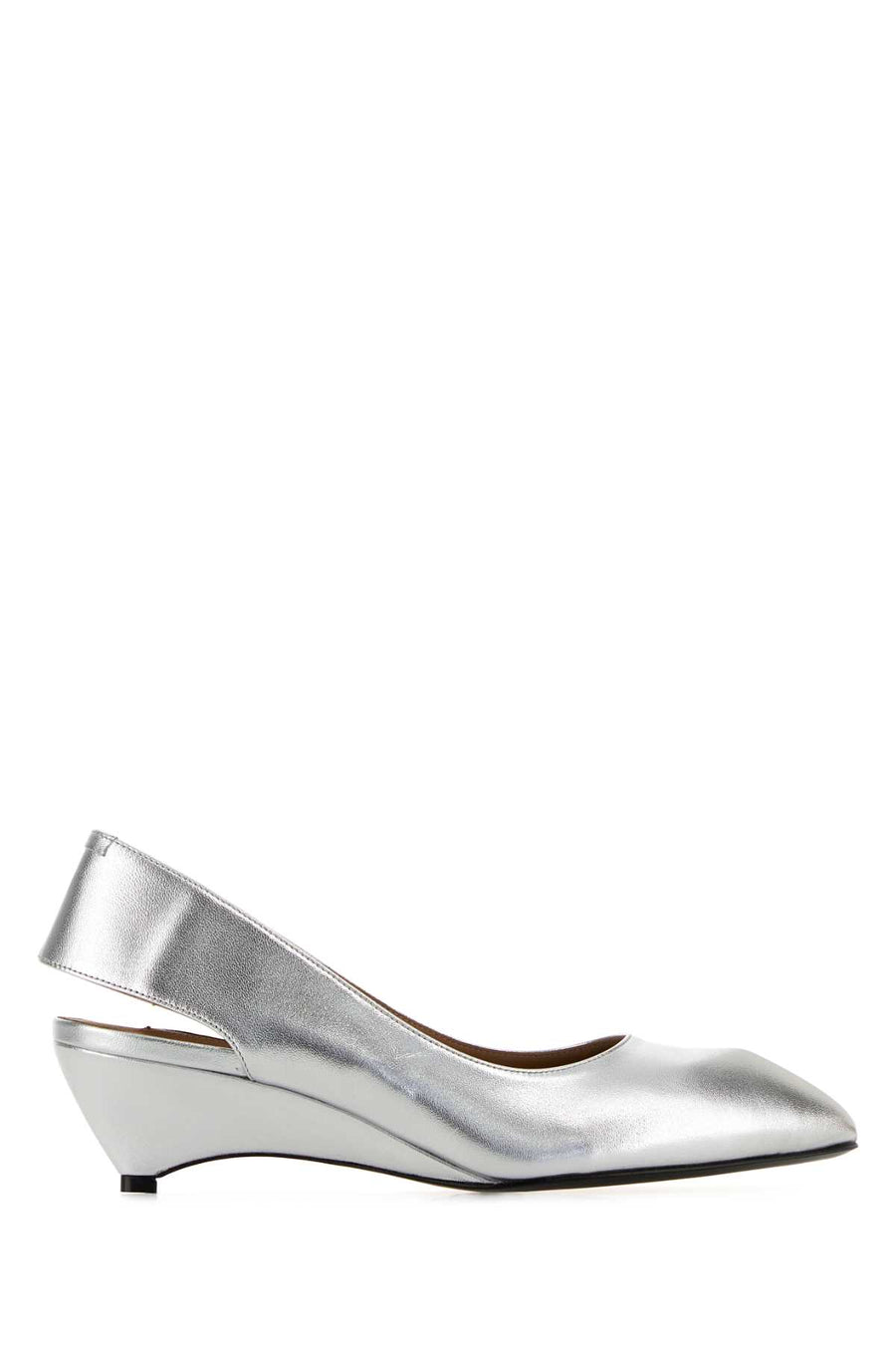 Jil Sander Exterior: 100% Calf flat in silver