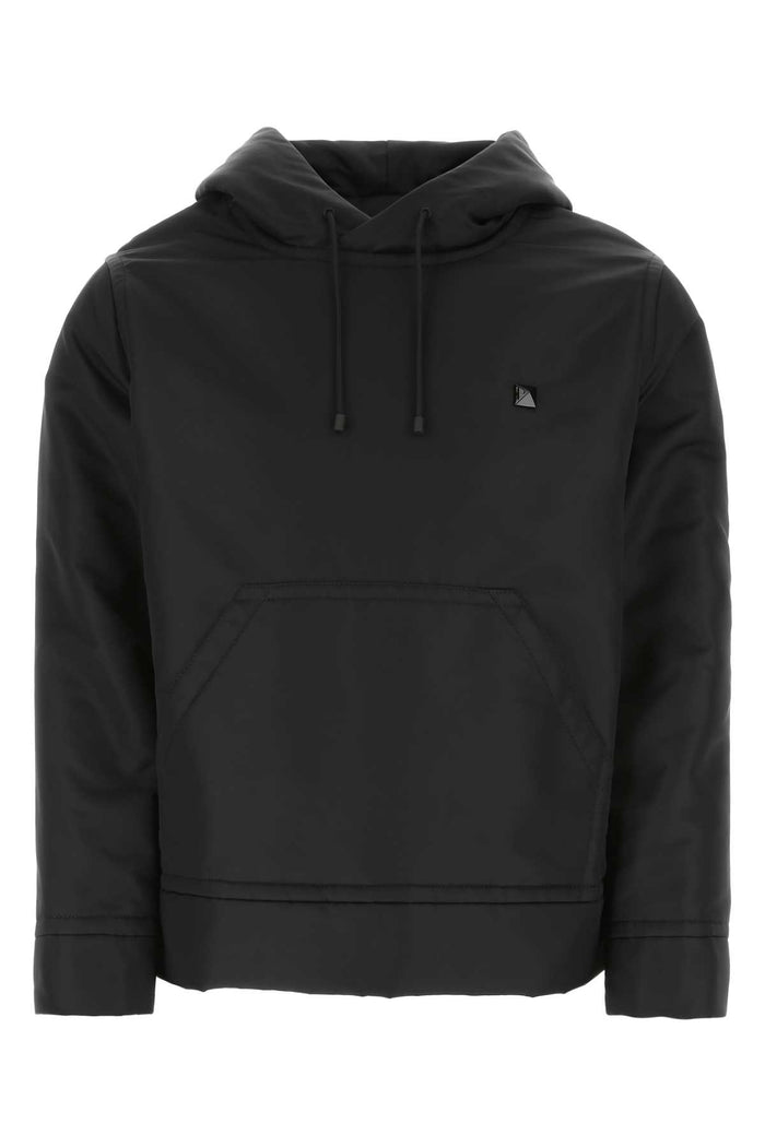 Black Nylon Sweatshirt 0no Felpe