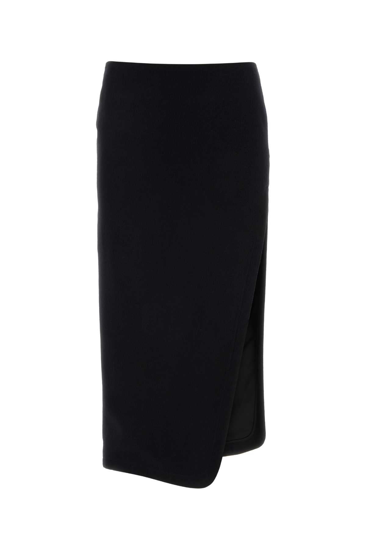 Black Felt Oline Skirt Gonne