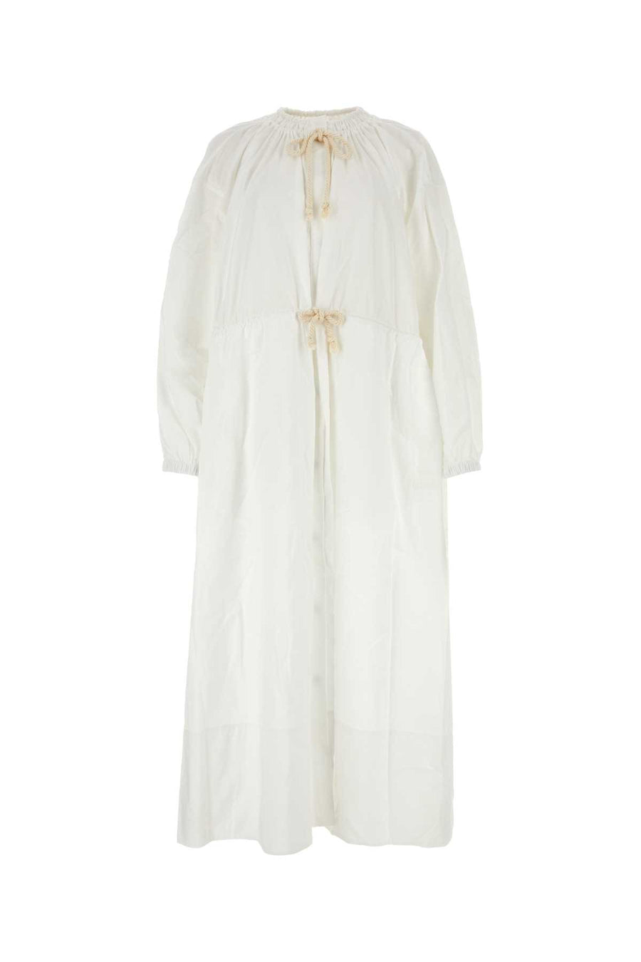 Jil Sander 100% Cotton dress in white