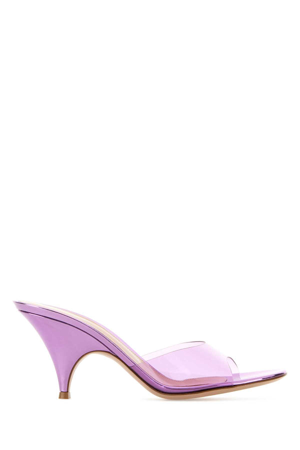 Gianvito Rossi Tacco PVC upper mule in purple