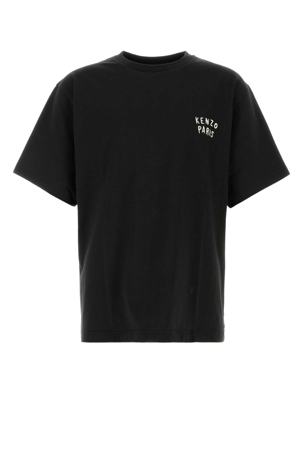 Black Cotton Oversize T-Shirt Exterior