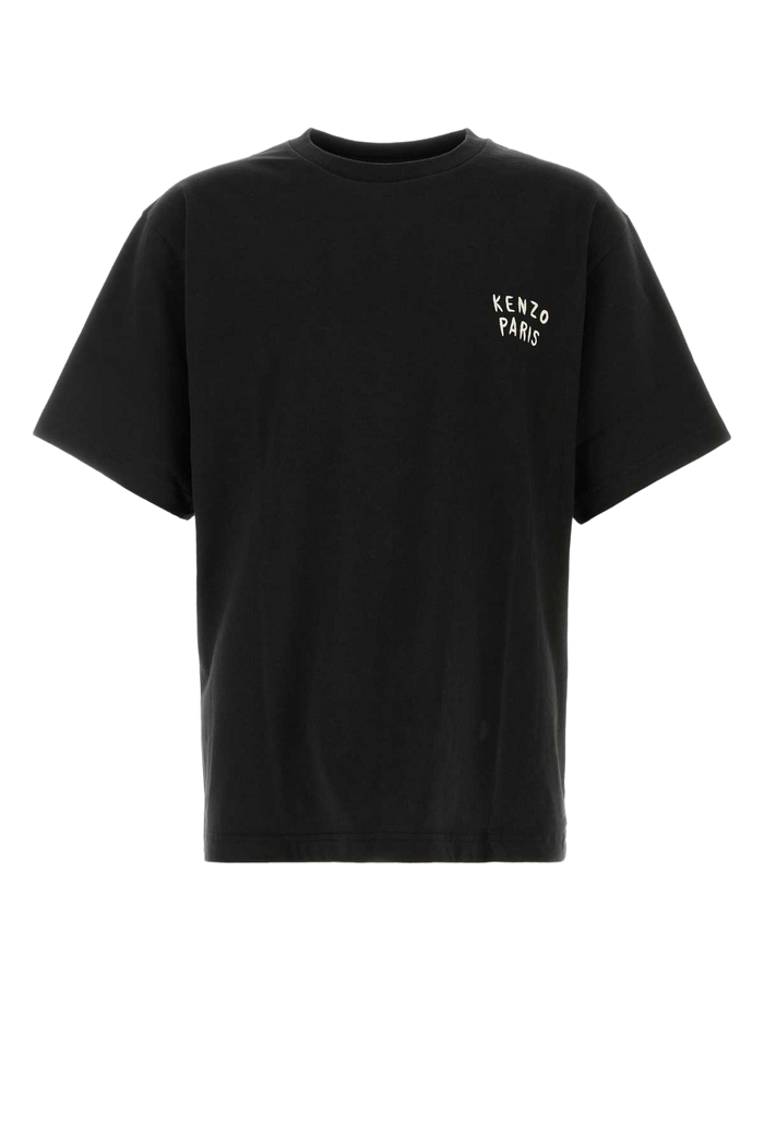 Black Cotton Oversize T-Shirt Exterior
