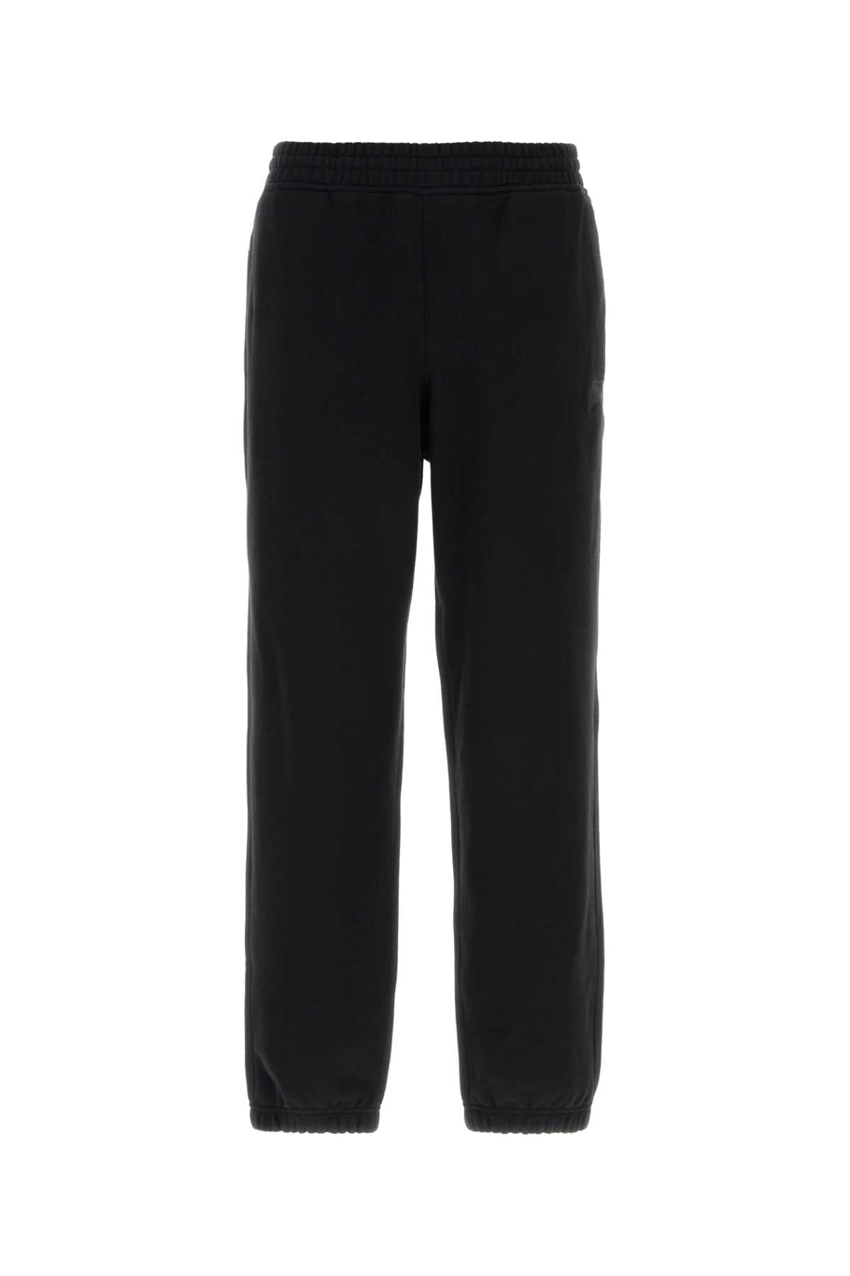 Black Cotton Joggers Pantaloni