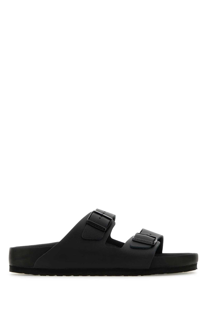Black Leather Arizona Bs Slippers Exquisite Black, Natural Pelle